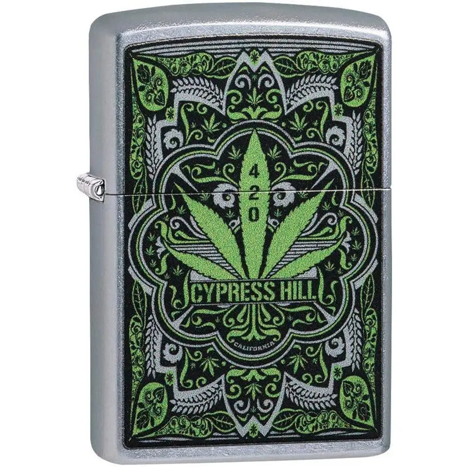 Zippo Cypress Hill Street Chrome Lighter, One Size pattanaustralia