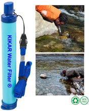 Load image into Gallery viewer, KIKAR Outdoor Water Filter Hollow Fiber Water Purifier Perfect for Backpacker, Camper, Hiker or for Emergencies
