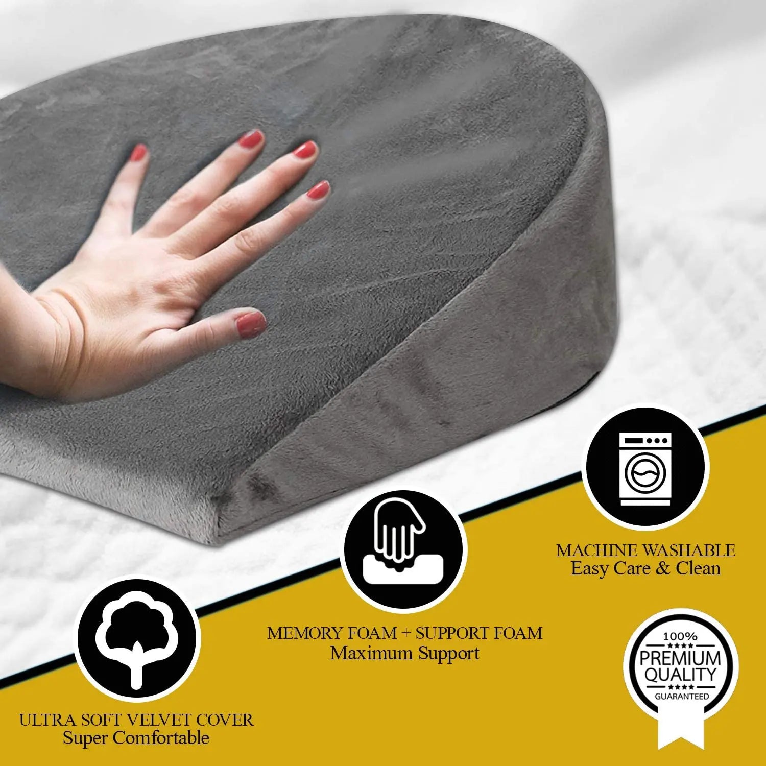 Baby Wedge and back support pillow with Memory foam. Support Belly, Knees, Body & Back Pattan Australia