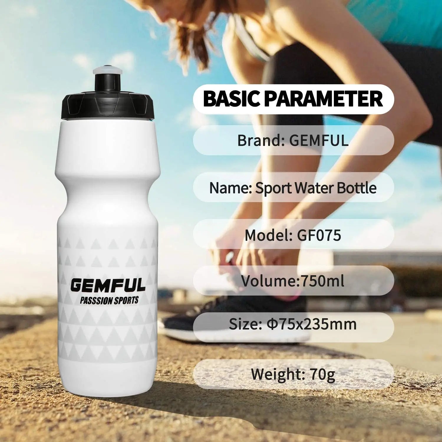 Bike Water Bottles 2 Pack Lightweight BPA Free Cycling Sports Pattan Australia