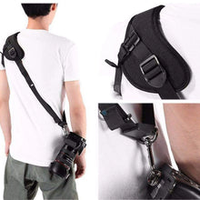 Load image into Gallery viewer, Quick Release Camera Strap Unisex, Universal Design for DSLR Black

