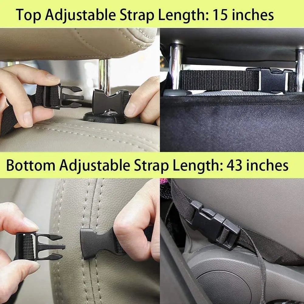 Car Back Seat Organizer, 2 Pack of Oxford Waterproof Car Seat Protector with Tablet Holder, Multi-Pocket Car Storage Bag for Kids and Toddlers pattanaustralia