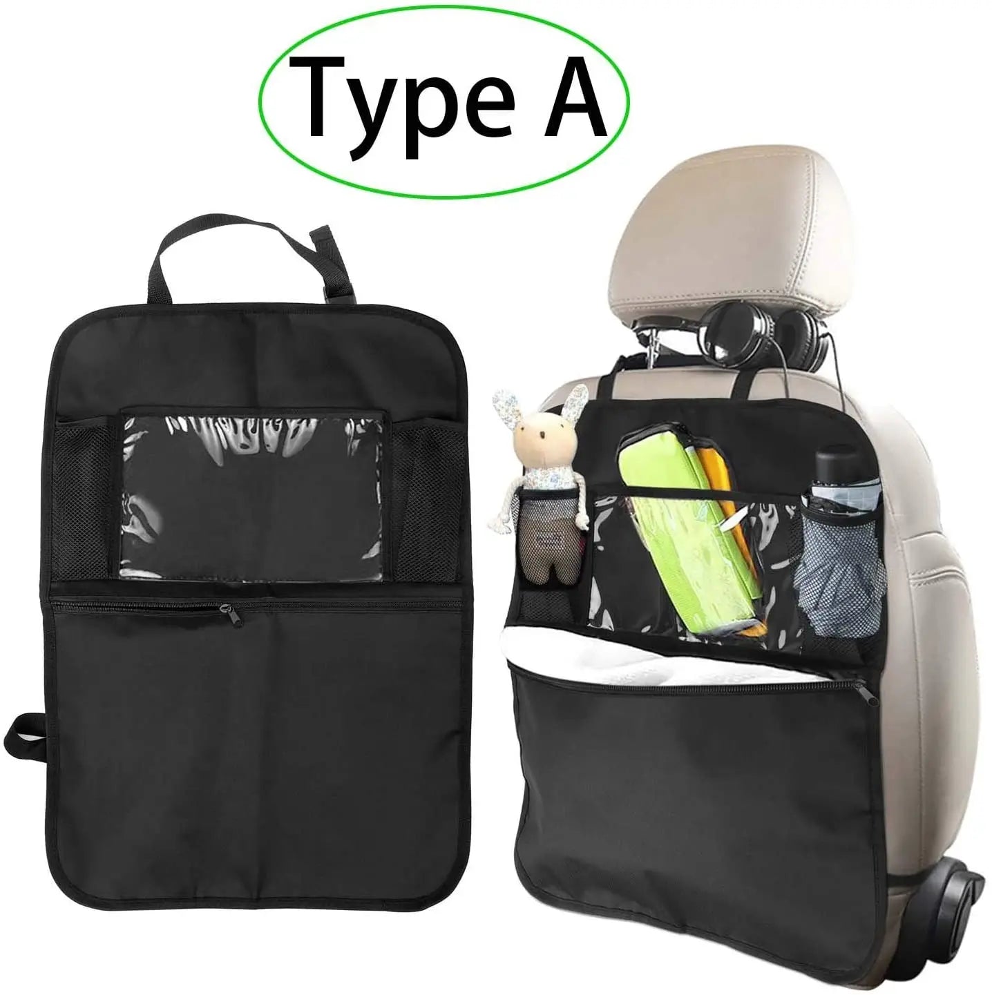 Car Back Seat Organizer, 2 Pack of Oxford Waterproof Car Seat Protector with Tablet Holder, Multi-Pocket Car Storage Bag for Kids and Toddlers pattanaustralia