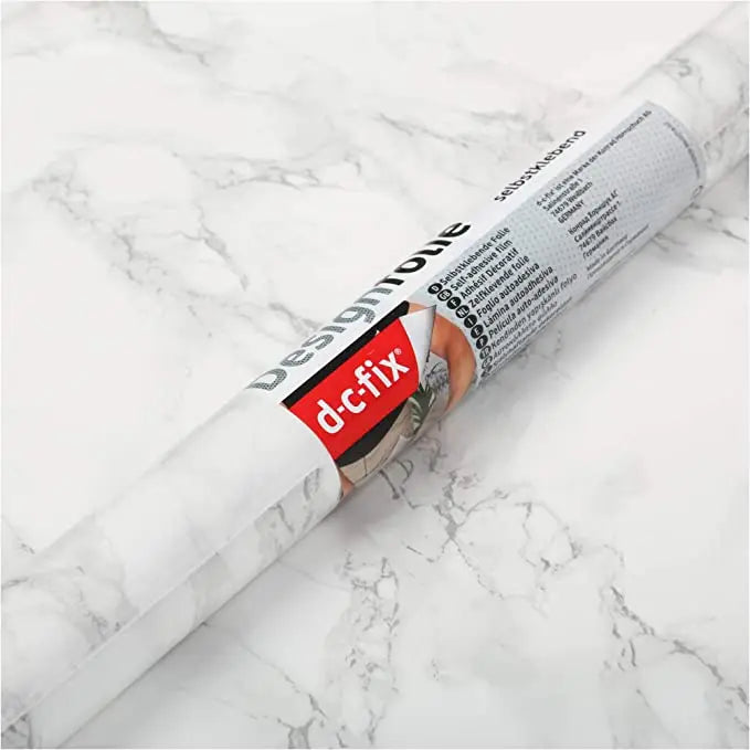 Decorative Self-Adhesive Film, Grey Marble, 17.71" x78" Roll Pattan Australia