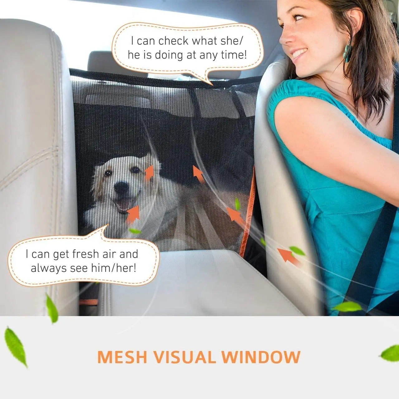 Dog Car Seat Cover Waterproof  View Mesh & Side Flaps & Dog Seat Belt Pattan Australia
