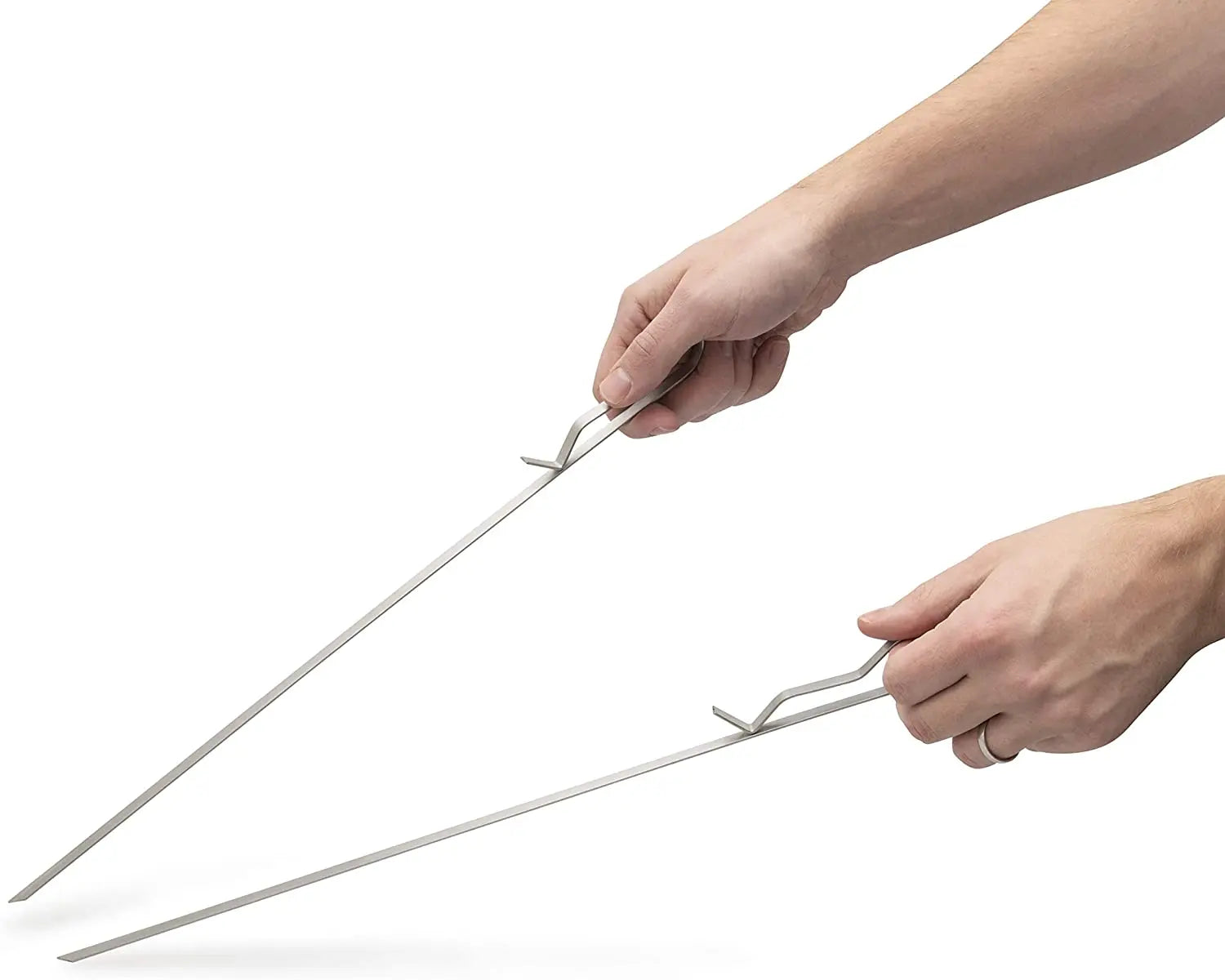 Stainless Steel Adjustable Elevated Barbecue Skew Holder for 6  - Perfect for Shish Kebab, Smoker Grill Oven Pattan Australia