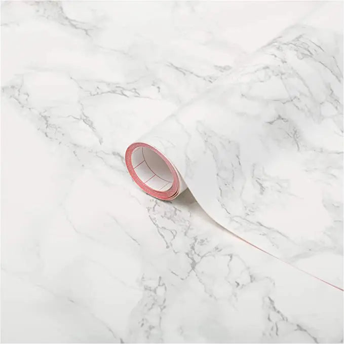Decorative Self-Adhesive Film, Grey Marble, 17.71" x78" Roll Pattan Australia
