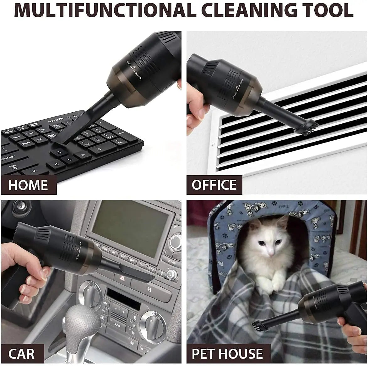 Cordless Mini Vacuum Portable, Rechargeable for Computer, Car, Pet Vacuum Dust Kit Pattan Australia