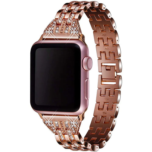 VIQIV Bling Bands for Compatible Apple Watch Band 38mm 40mm 42mm 44mm iWatch Series  Womens Elegant Slim Crystal Diamond Jewelry Metal Wristband Strap pattanaustralia