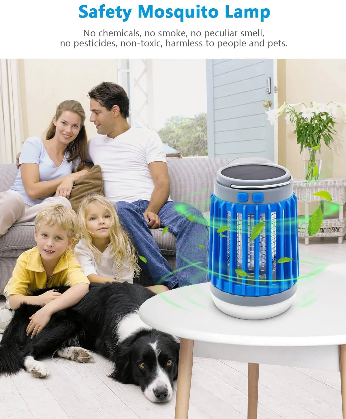 Ultrasonic Electronic Mosquito Killer, Catcher with LED Lamp - Eco Friendly, USB & Solar power Pattan Australia