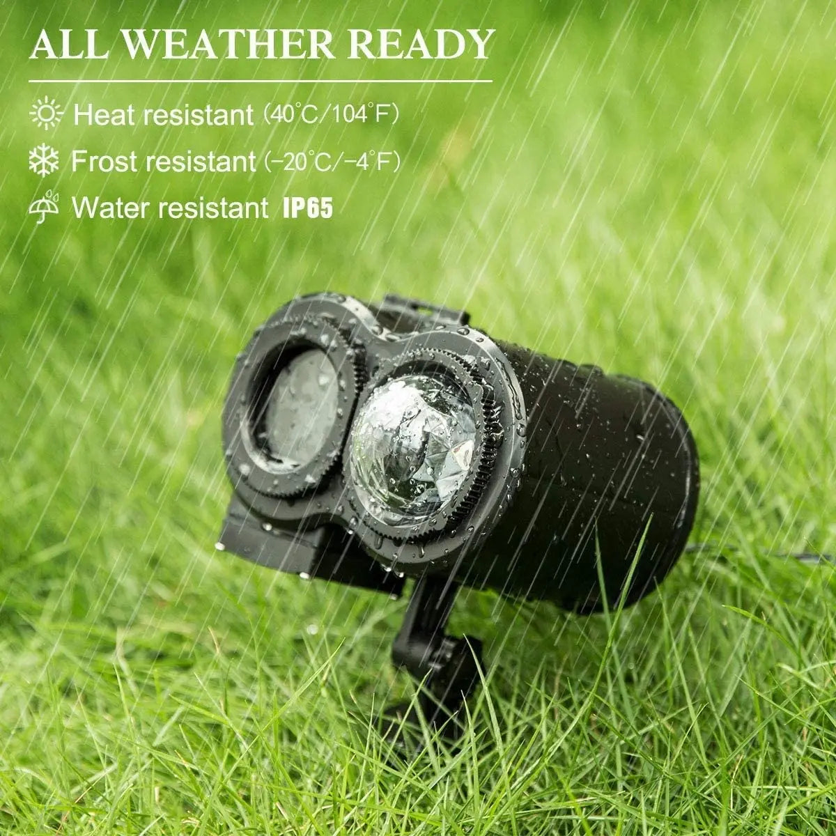 ALED LIGHT Outdoor Decoration Projector Light with Remote Control and 20 Pattern Slides Waterproof Pattan Australia