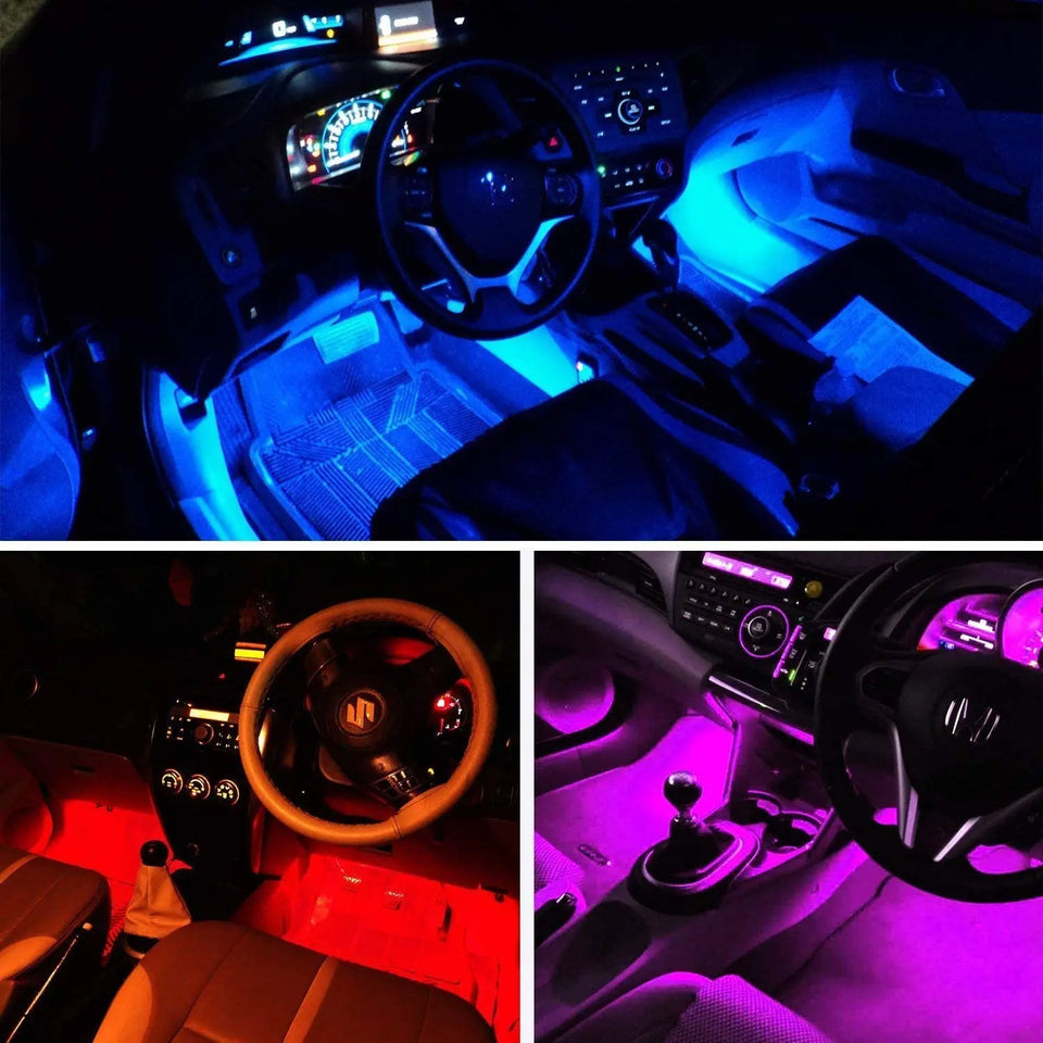 Car LED Strip Light, Uniwit 4 Pcs Multicolor USB Lights for Car, TV, Home with Sound Active Function, Wireless Remote Control pattanaustralia
