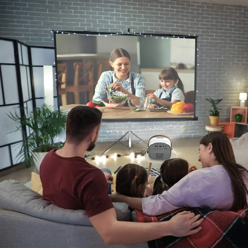 Mini Portable Projector 1080P Supported, Compatible with TV Stick, HDMI, USB, Micro SD, AV, Laptop Pattan Australia