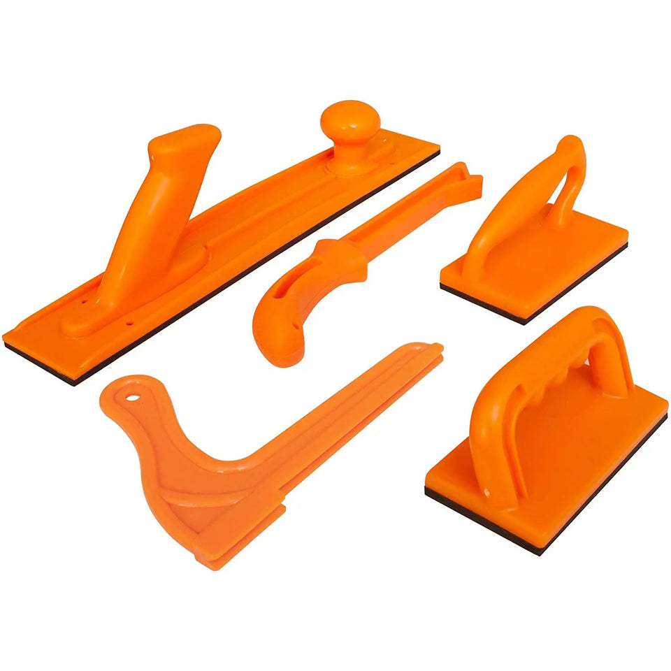 Safety Woodworking Push Block and Push Stick  5 Piece Set orange color Pattan Australia