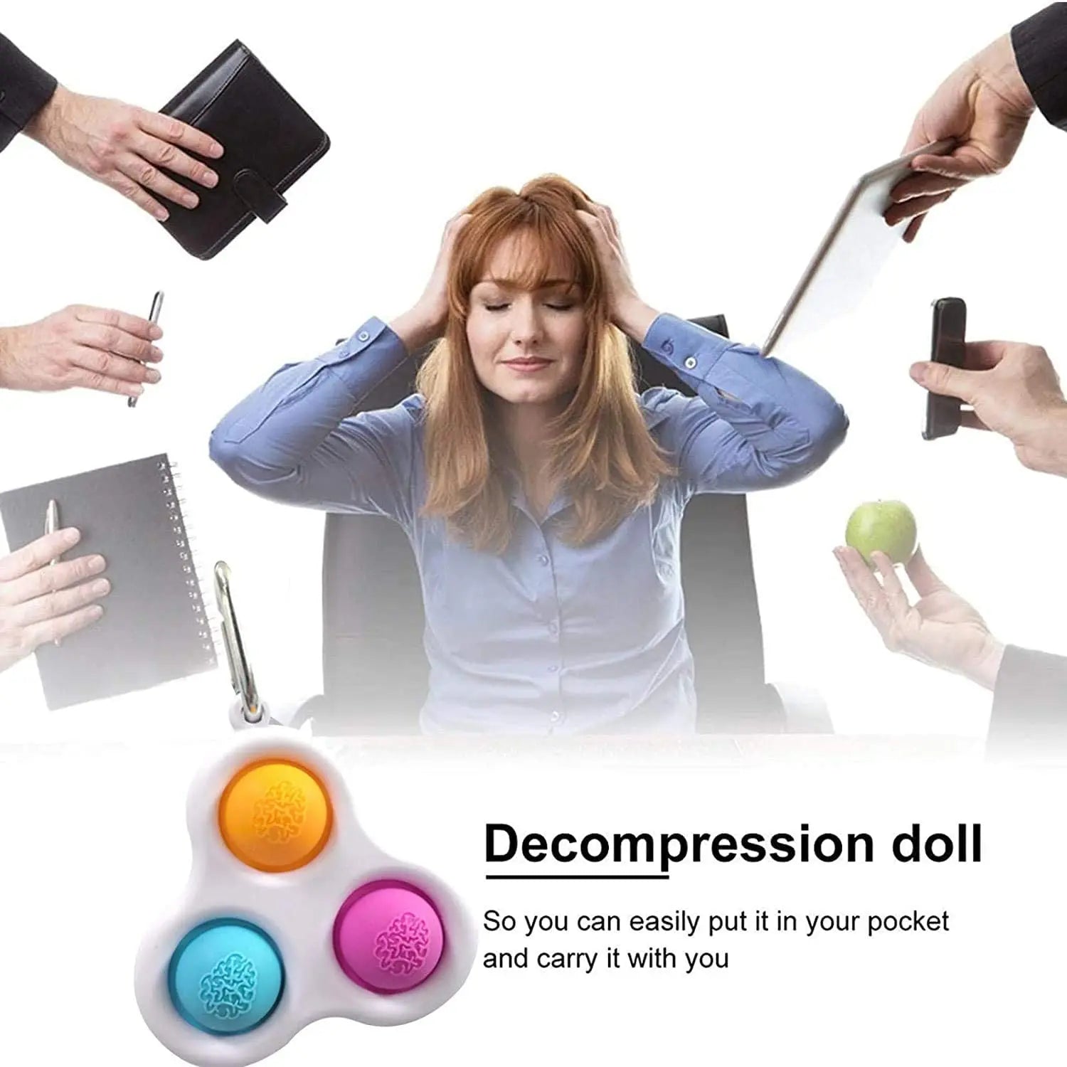 Simple Dimple Sensory Fidget Toy Stress Relief, Anti-Anxiety, Autism Hand Toys for Kids, Teen, Adult pattanaustralia