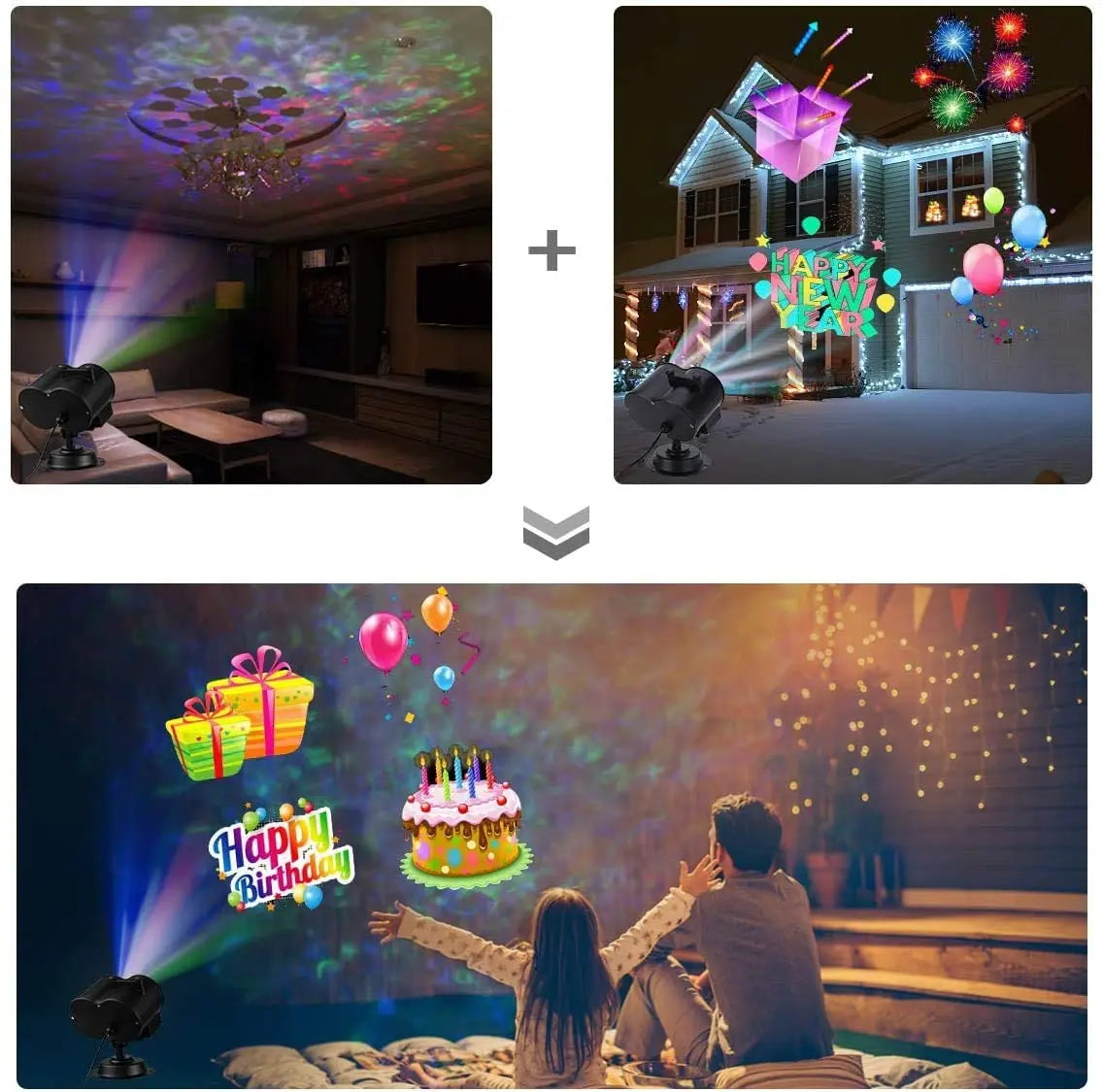 ALED LIGHT Outdoor Decoration Projector Light with Remote Control and 20 Pattern Slides Waterproof Pattan Australia
