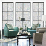 RABBITGOO 3D Decorative Window Films Privacy Static Cling Glass Window Film Non-Adhesive Heat Control Anti UV Flower Patten for Home Kitchen Bedroom pattanaustralia
