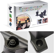 Load image into Gallery viewer, INNO STAGE Skateboard Rack Wall Mount Space Saver Storage Organizer, Black  (7.1”×11.4”)
