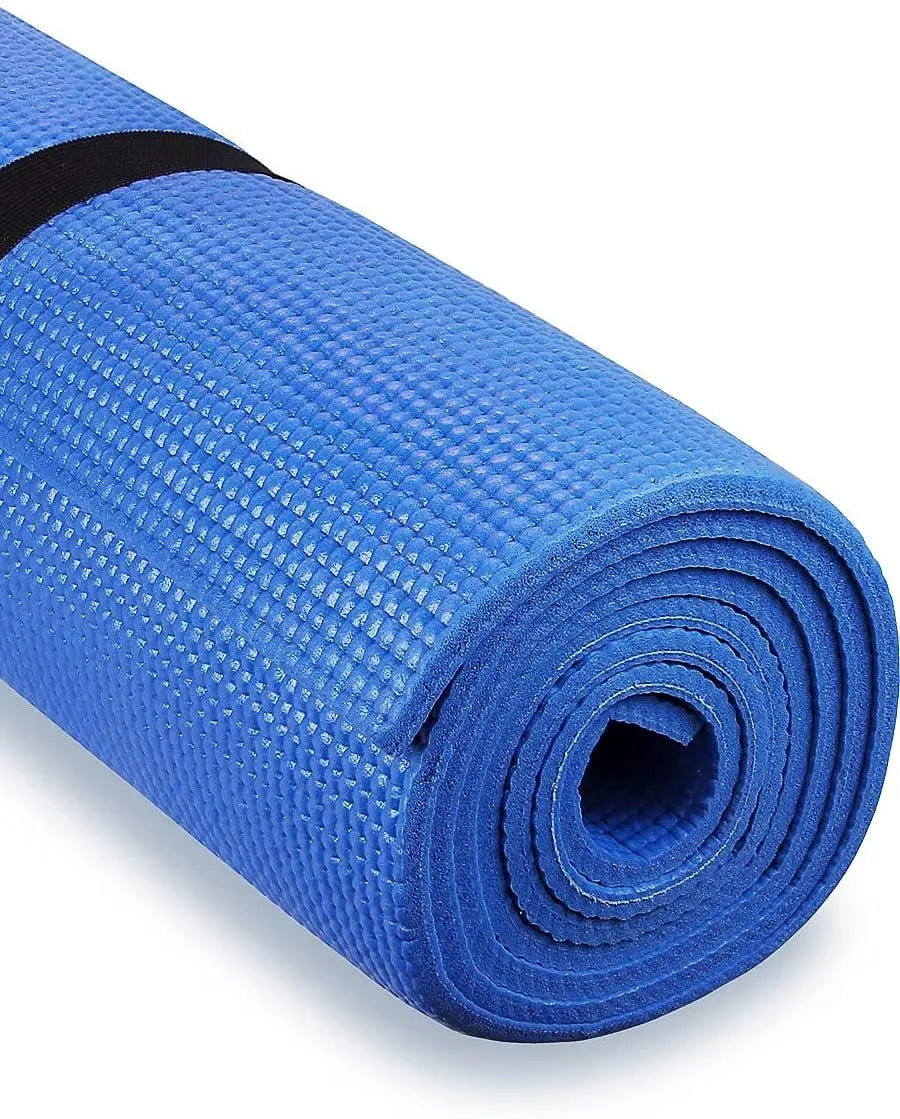 Spoga 1/4-Inch Anti-Slip Exercise Yoga Mat with Carrying Strap Pattan Australia
