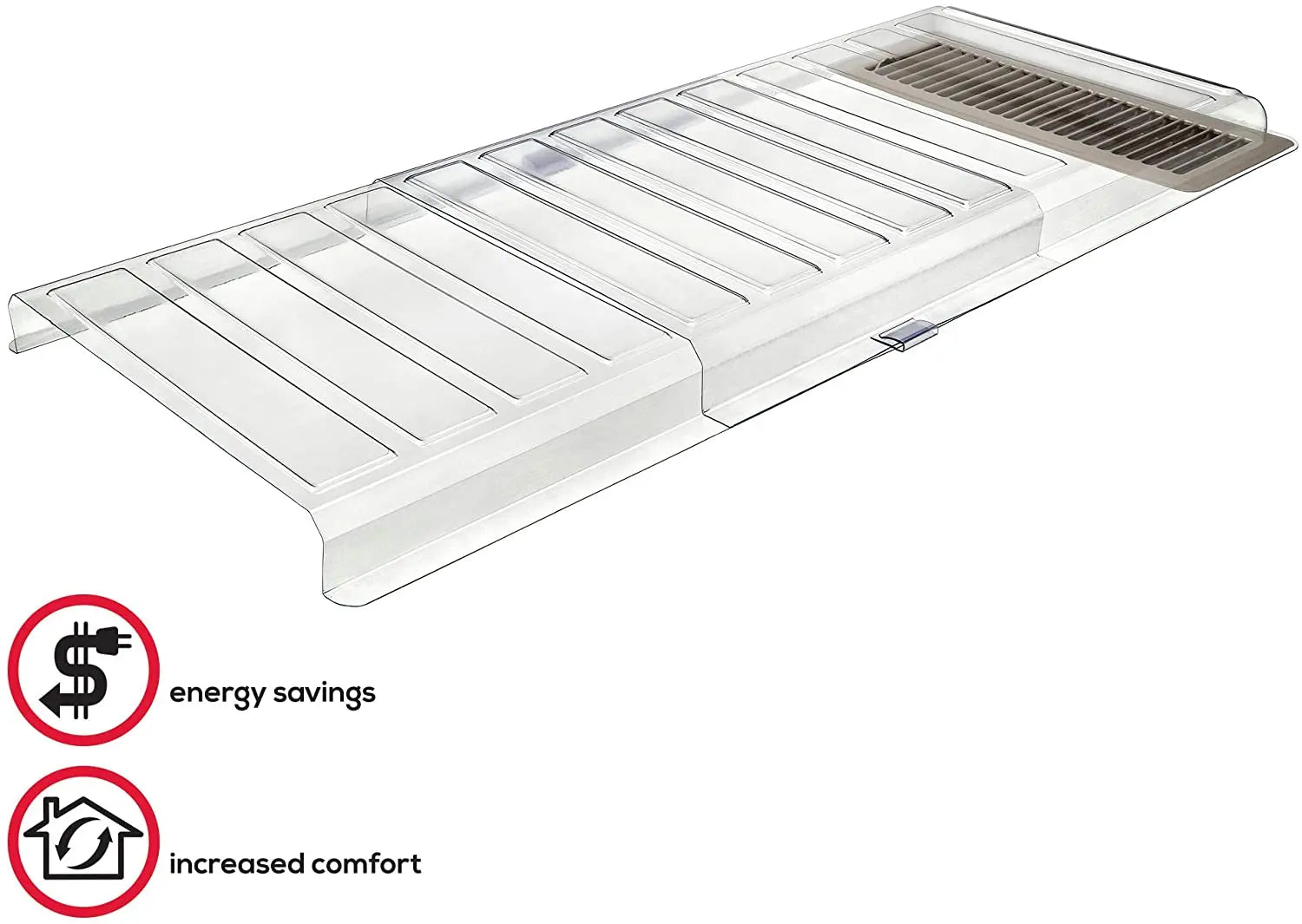 Under Furniture Air Deflector, Extender, Linking Clips and Tape Included Pattan Australia