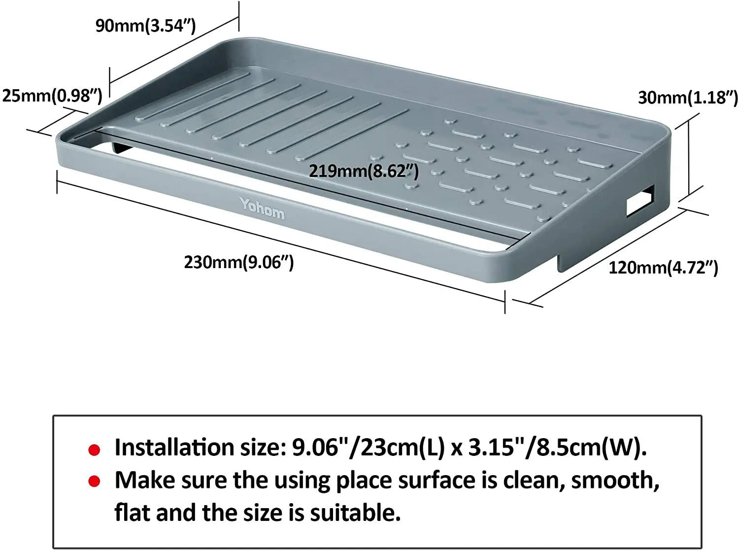YOHOM Kitchen Sink Sponge Holder Organizer for Countertop with Suction Cups Pattan Australia