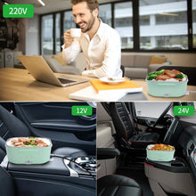 Load image into Gallery viewer, Electric Portable Lunch Box Food Heater, Home, Car, Truck Use with Removable Stainless Steel Food Container
