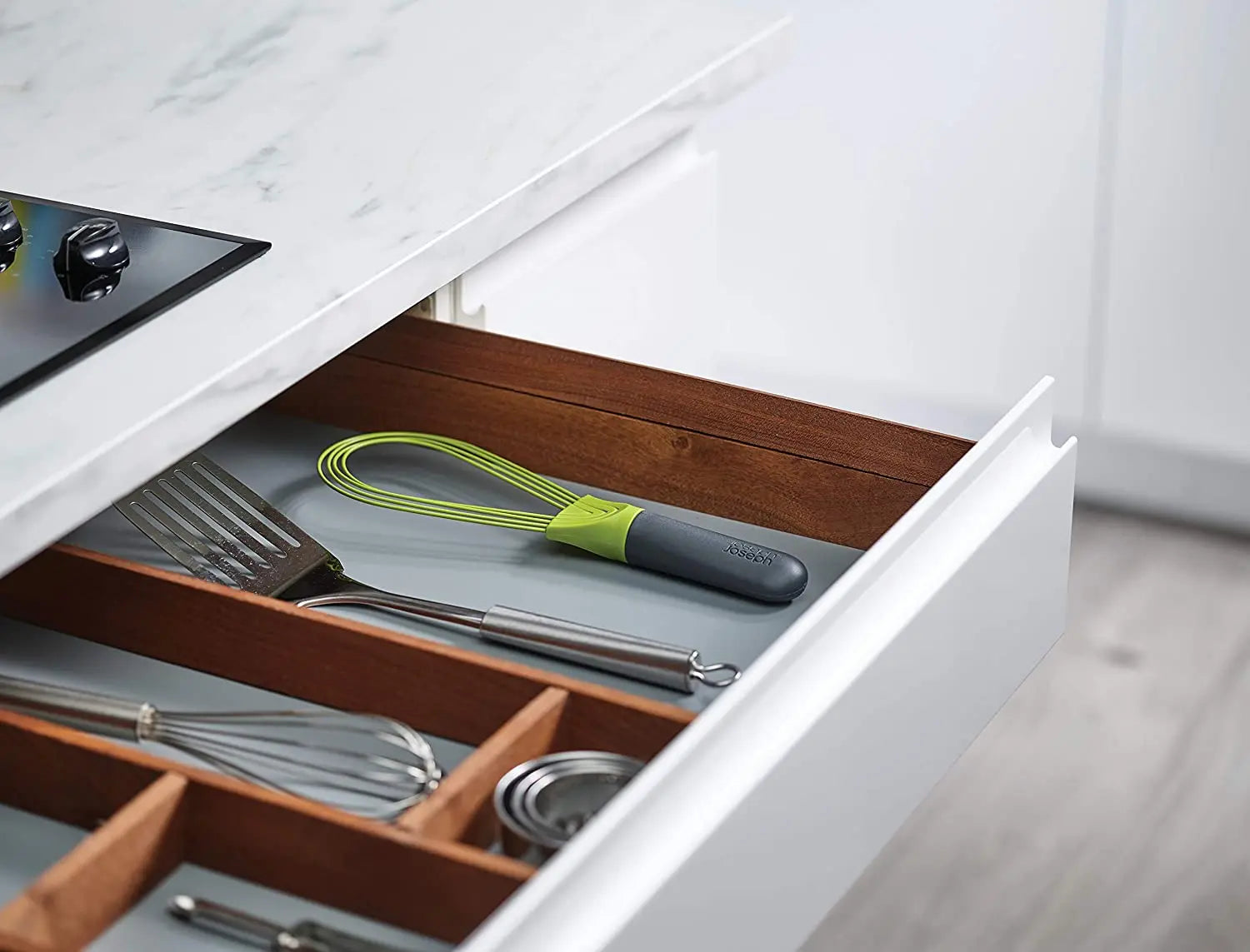 Joseph Joseph Silicone Twist Whisk foldable, dishwasher safe in green color Pattan Australia