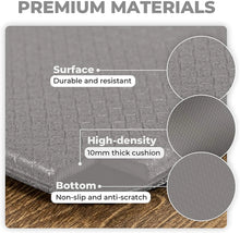 Load image into Gallery viewer, 2 Pcs Anti Fatigue Kitchen Mat, Thick Cushioned, Waterproof, Non Skid Standing Rugs and Mats for Office, Home, Grey
