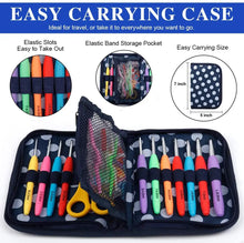 Load image into Gallery viewer, Yarn Knitting kit 82pcs Ergonomic Soft Grip Handles Crochet Needles with bag Pattan Australia
