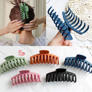 5 Pack Big, Nonslip Hair Claw Clips, Banana Matte Plastic Jaw Pattan Australia