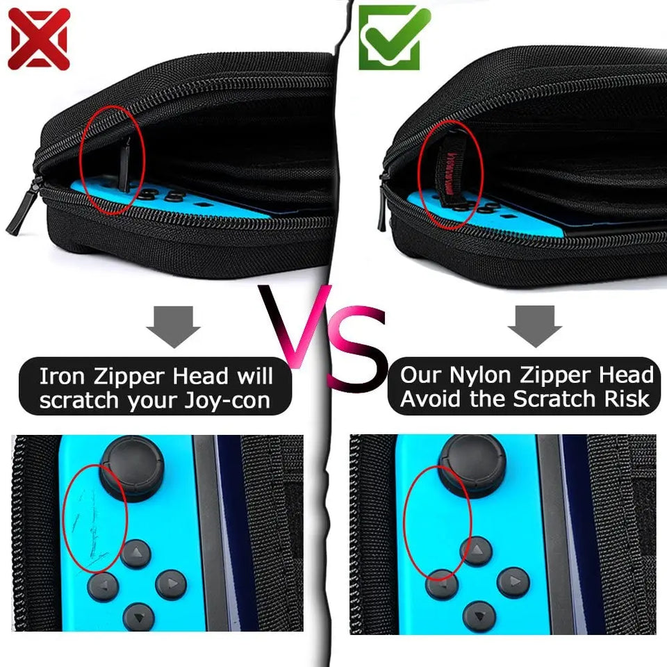 Hestia Goods Switch Carrying Case compatible with Nintendo Switch - 20 Game Cartridges Protective Hard Shell Travel Carrying Case Pouch for Nintendo pattanaustralia