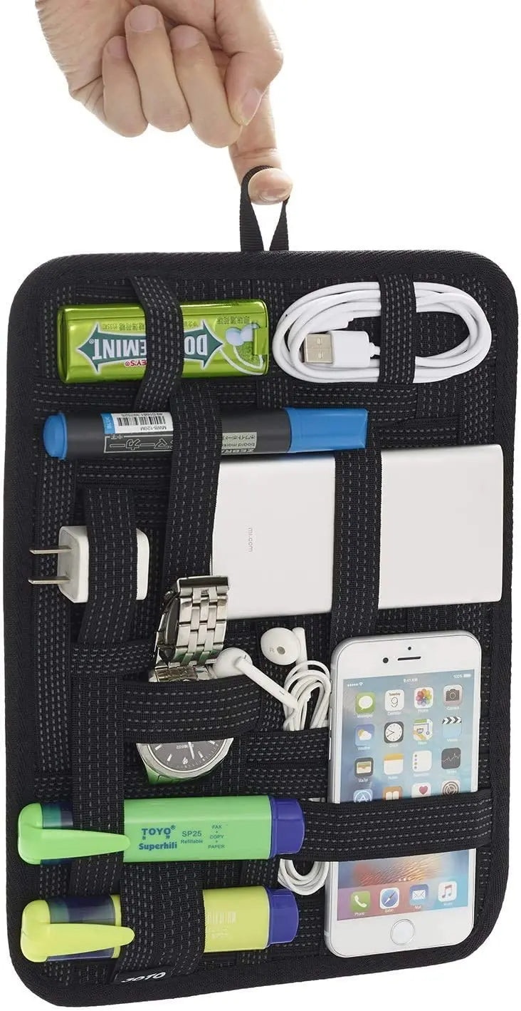 JOTO Travel Gear Management Organize Bag for Electronics Accessories Black Pattan Australia