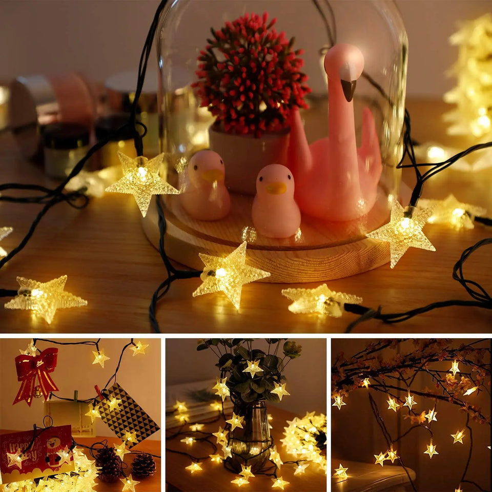 Star Solar String Light Outdoor, 18M/59ft, 110 LED Solar and USB Powered, 8 Decorative Modes Pattan Australia