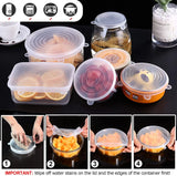 Pack of 12 Sizes, BPA Free, Silicone Reusable Container Lids to Fit All Shape of Containers, Flexible and Durable, Microwave and Dishwasher Safe - Blue, Green pattanaustralia