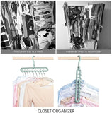 FIFATA 4 Pack Magic Hangers Space Saving Clothes Hangers Organizer, 4 Pack pattanaustralia