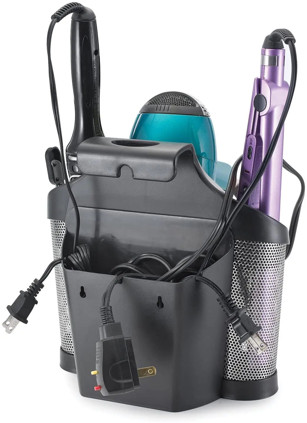 Polder Stainless Steel Style Station Hair Appliance Accessory, Black Pattan Australia