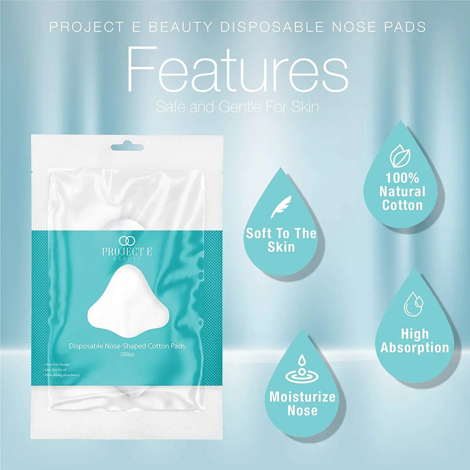 Project E Beauty 100PCS Disposable, Non-woven cotton Natural Spa Skin Care Pattan Australia