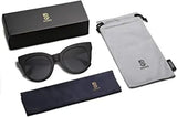 Retro Vintage Designer Cat eye Oversized Sunglasses for women black pattanaustralia