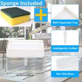 Albayrak 2-in-1 Soap Dispenser for Kitchen, Sponge Holder, Instant Refill, Durable & Rust proof 13 oz Pattan Australia