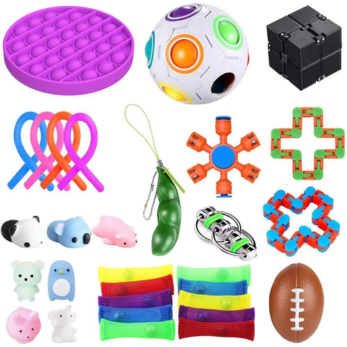 bopel 30 Pcs Sensory Fidget Toys Set, Stress Relief and Anti-Anxiety Toys Assortment,Stocking Stuffers for Kids, Adults pattanaustralia