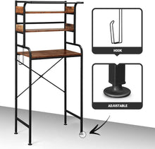 Load image into Gallery viewer, 3 Tier Storage Rack over Laundry Machine Industrial Bathroom Shelf Freestanding Washer Dryer Organiser Rack over the Toilet Rack Laundry Storage Shelves 70X40X155Cm
