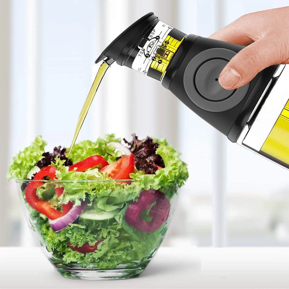 Belwares Olive Oil Dispenser Bottle Set - 2 Pack Oil and Vinegar Cruet with Drip-Free Spouts - Includes 17oz [500ml] and 9oz [250ml] Sized Bottles pattanaustralia