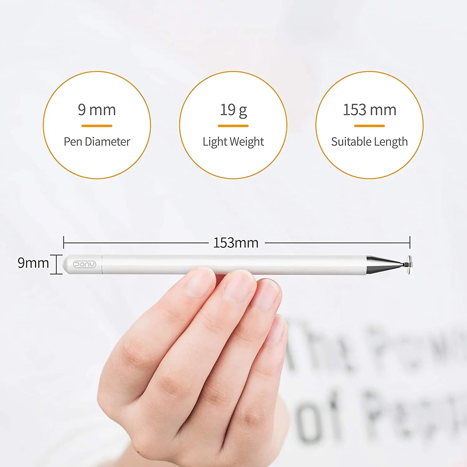 Stylus Pens for Touch Screens, PONY Capacitive Pen High Sensitivity & Fine Point Disc Tip, Magnetism Cover Cap for Apple, Microsoft, Android  Touch Screen Tablet pattanaustralia