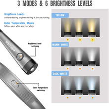 Load image into Gallery viewer, LED Neck Reading Light, 6 Brightness Levels, Bendable Arms, Rechargeable, Long Lasting, Perfect for Reading, Knitting, Camping, Repairing
