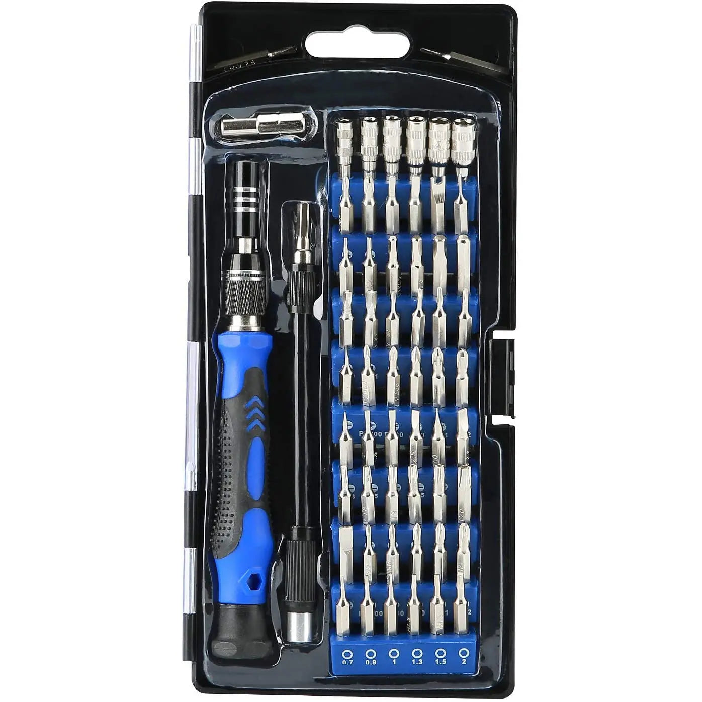 Hautton Precision Screwdriver Set, 60 in 1 with 56 Bits Magnetic Screwdriver Kit, Stainless Steel Blue & Black pattanaustralia