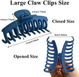 5 Pack Big, Nonslip Hair Claw Clips, Banana Matte Plastic Jaw Pattan Australia