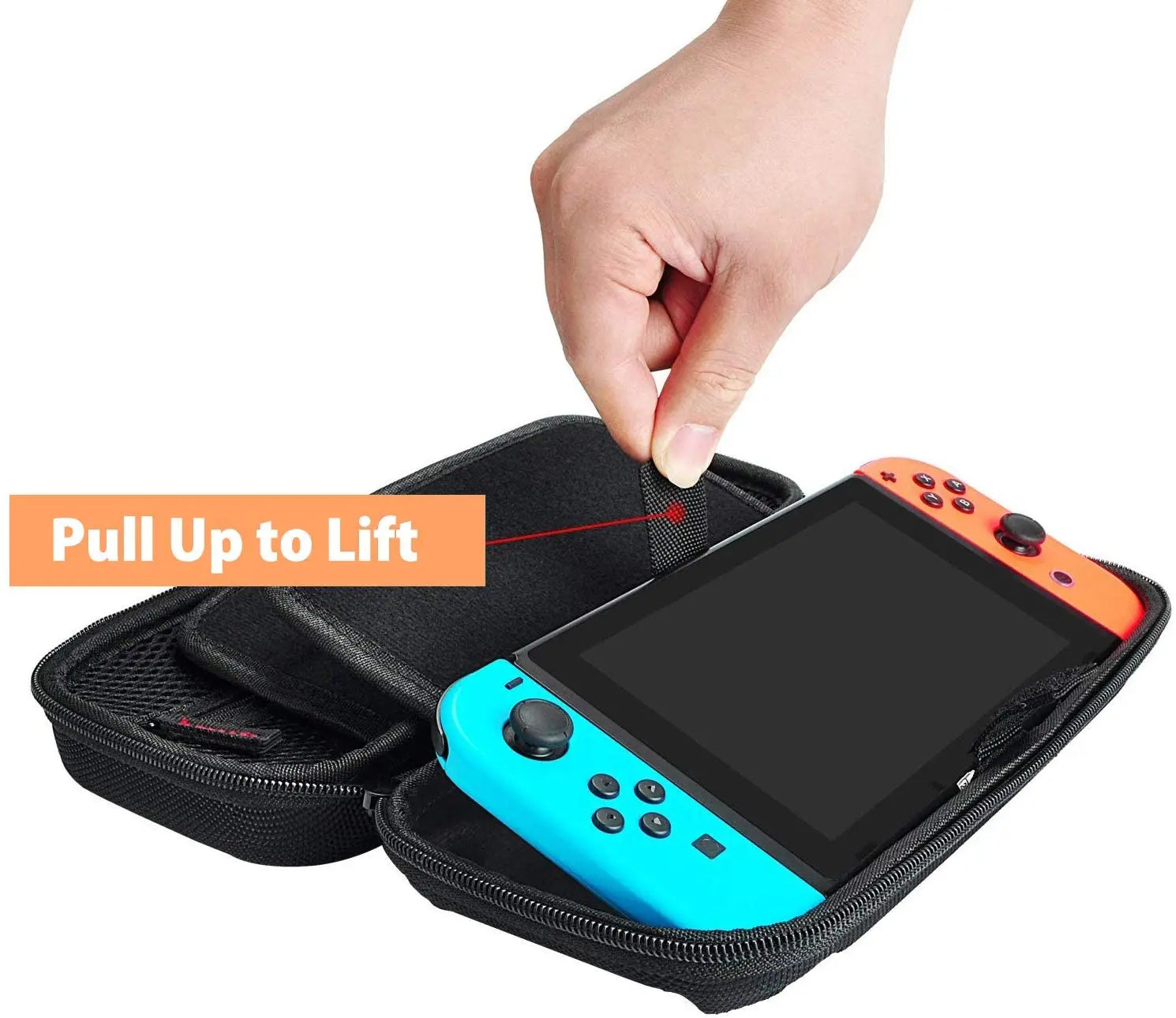 KAYA Hard Shell Game Traveler Carrying Box Case for Nintendo Switch with Tempered-Glass pattanaustralia