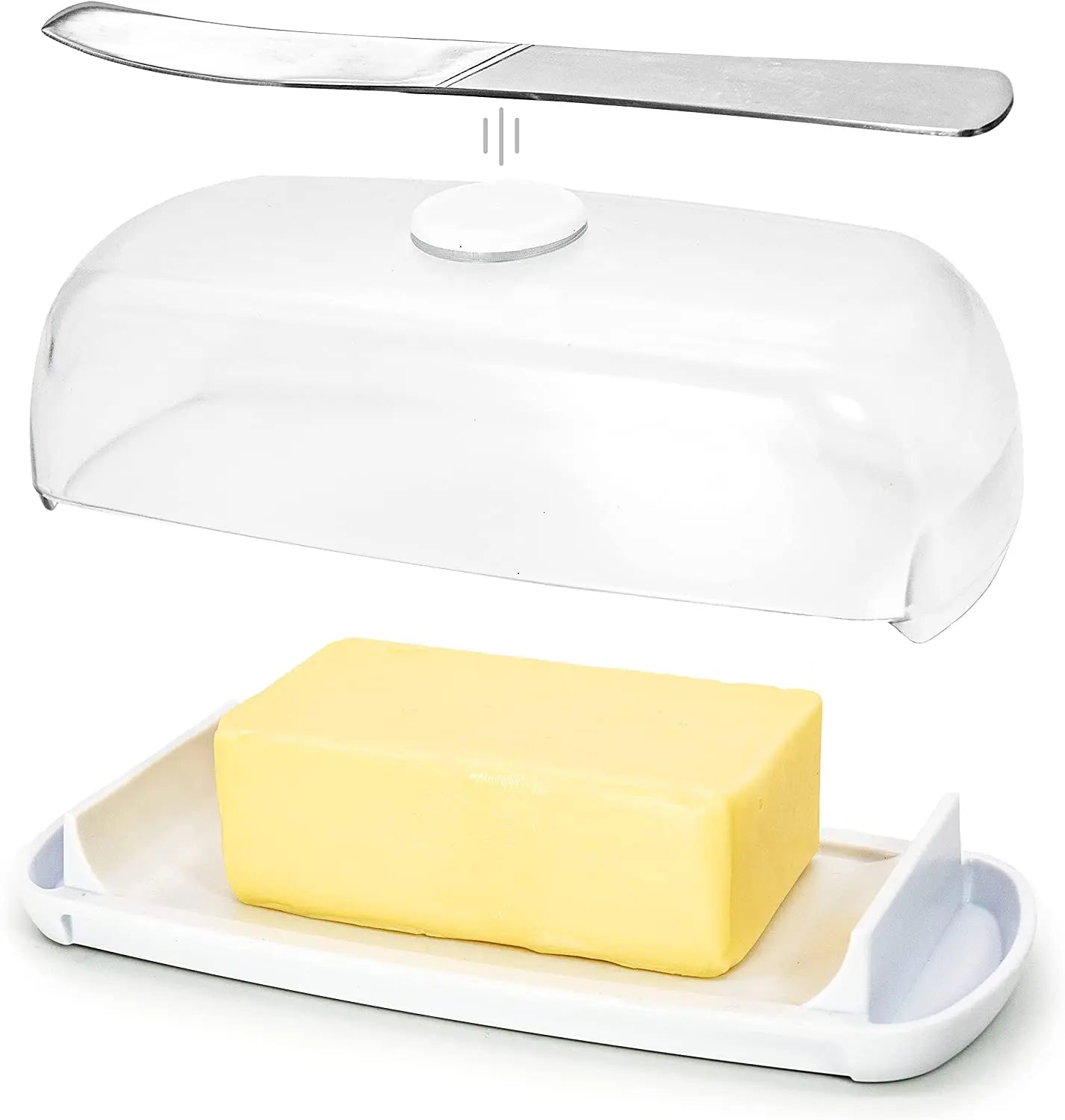 Butter Hub Extra Large Butter Dish with Lid and Knife, Dishwasher Safe Pattan Australia