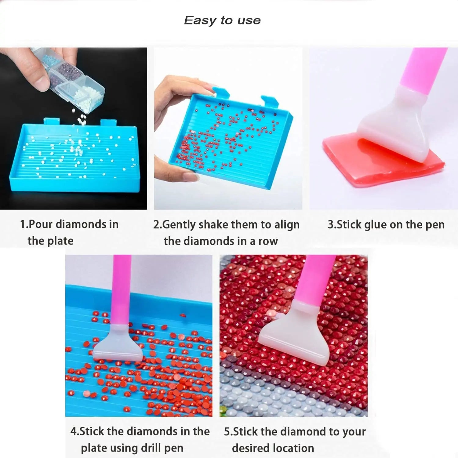 Professional DIY Diamond Painting Accessories Kit for Diamond Art & Craft Pattan Australia