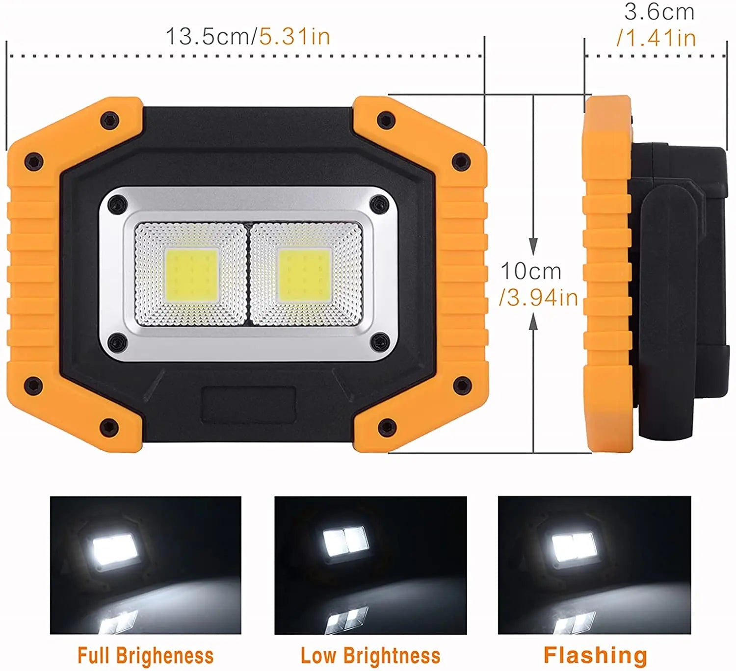 2 Pcs 30W,1500LM LED Work Light, Rechargeable, Portable, Waterproof LED Flood Lights for Outdoor, Emergency Repairing Pattan Australia